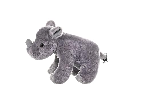 Wild Republic Mini Baby Rhino – Soft Plush Stuffed Animal Toy for Kids