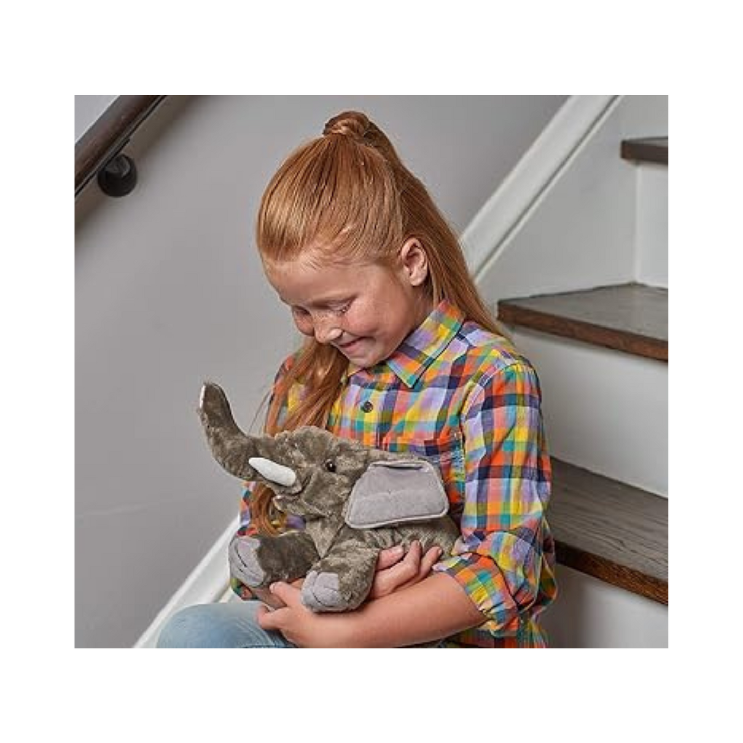 WILD REPUBLIC Premium Elephant Stuffed Animal Plush Toy Gift for Kids
