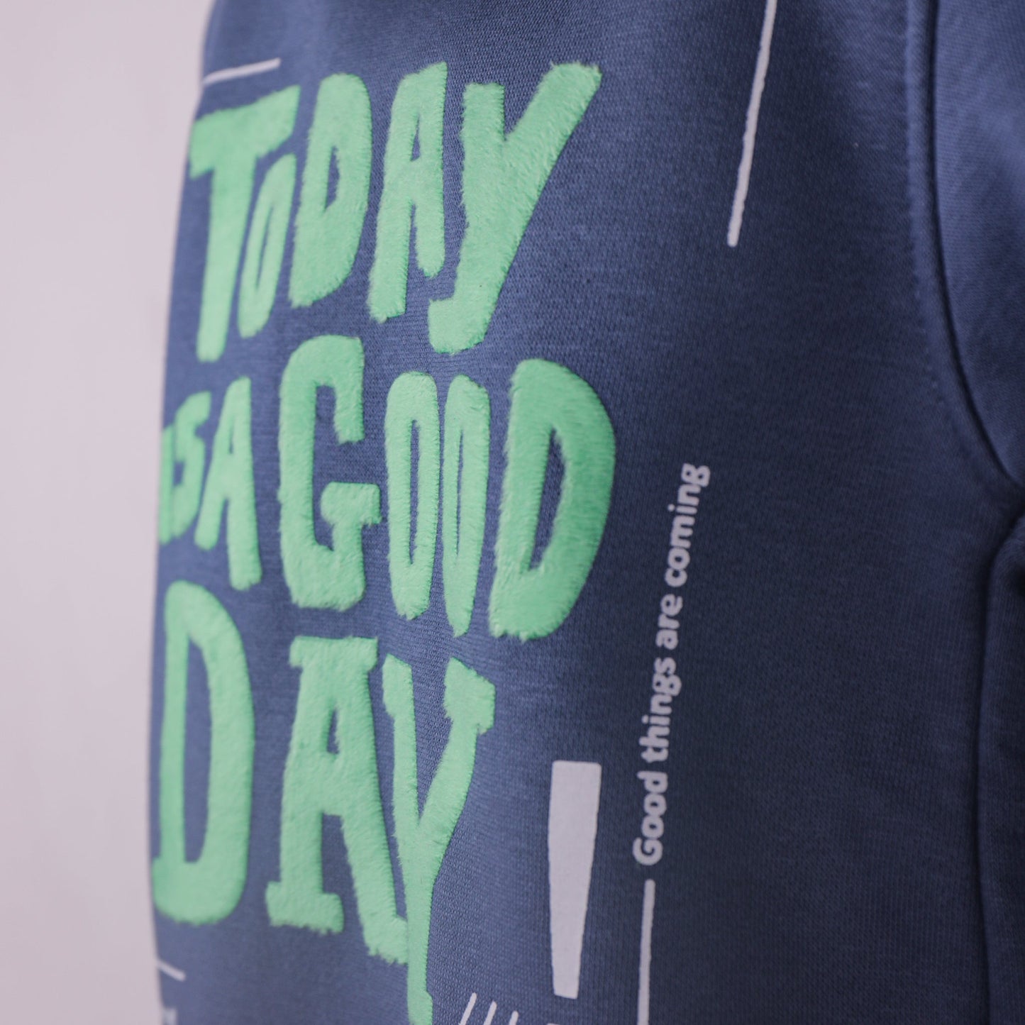 Classic Style – Boys’ Royal Blue Cotton Blend Sweatshirt