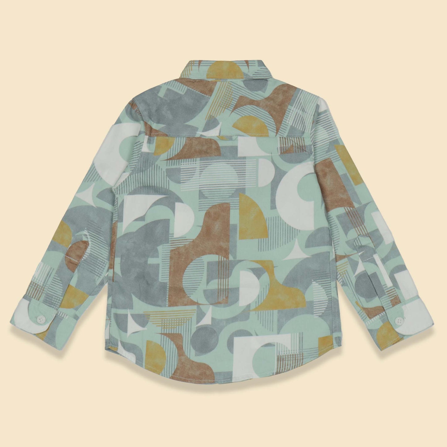 Jash Kids Boys Light Green Checked Full Sleeve Cotton Shirt