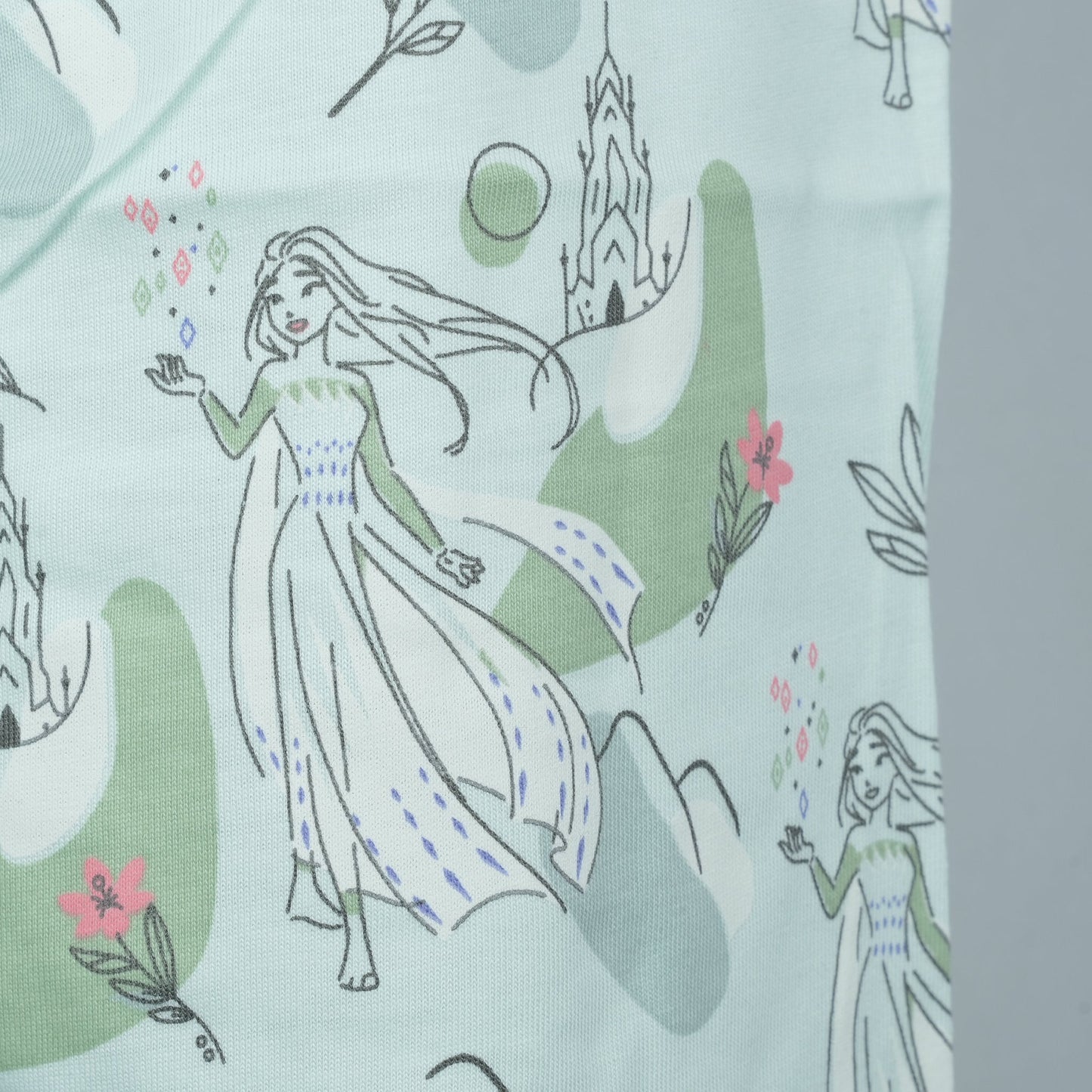 Light Green AOP Nightwear Pyjama Set
