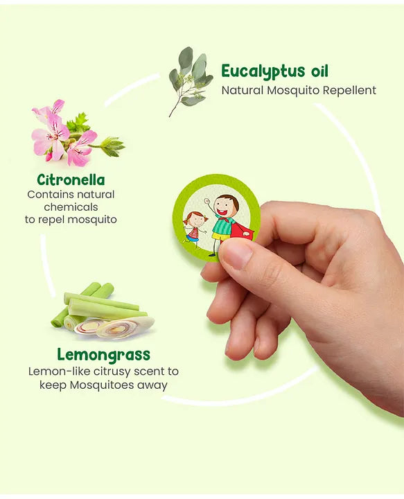 Mother Sparsh 100% Natural Mosquito Repellent Patches, Babies & Children, 96 Patches