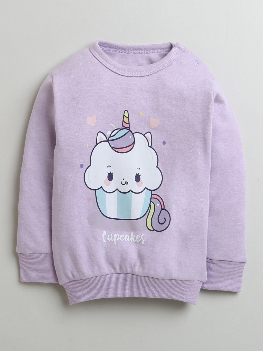 Bumzee’s girls’ sweatshirt & jogger combo: comfy fit, drawstring waist, and playful text!