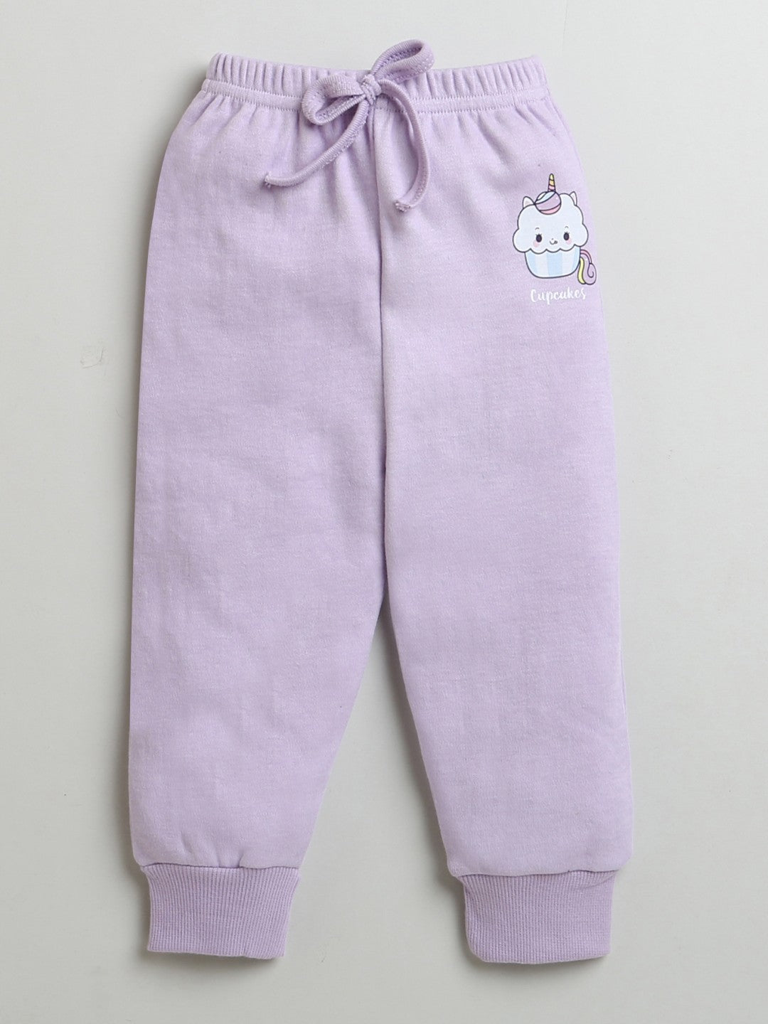 Bumzee’s girls’ sweatshirt & jogger combo: comfy fit, drawstring waist, and playful text!