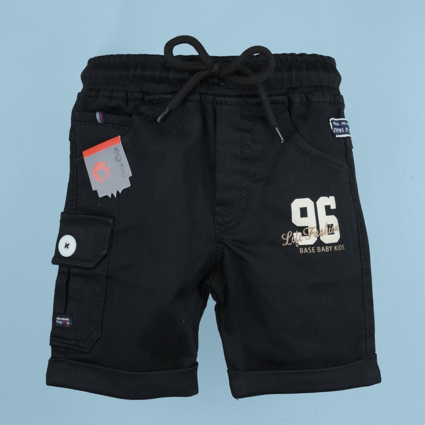 Mini Style Icon: Polo Collar Shirt with Shorts