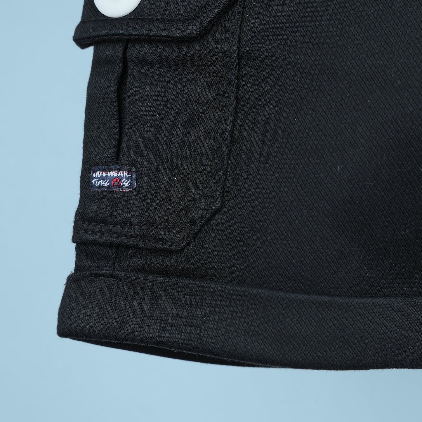 Mini Style Icon: Polo Collar Shirt with Shorts