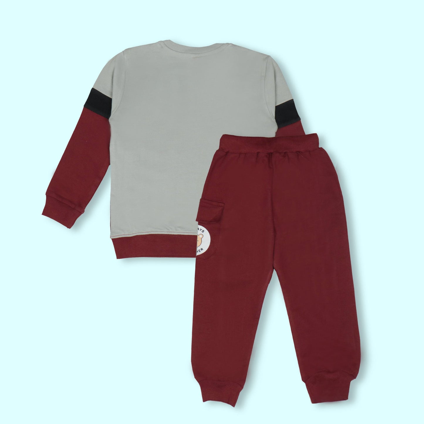 NIOMODA Boys’ Full Sleeve T-Shirt & Cargo Pants Set – Cotton Blend, Jogger Fit, Smart Party & Outdoor Wear