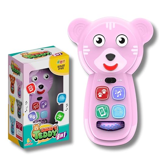 Smart Teddy Musical Toy – 8-in-1 Interactive Learning Toy for Babies & Toddlers (6 Months+)