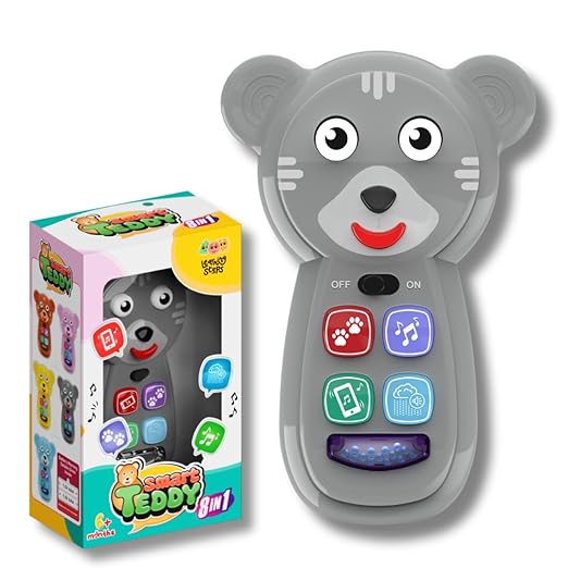 Smart Teddy Musical Toy – 8-in-1 Interactive Learning Toy for Babies & Toddlers (6 Months+)