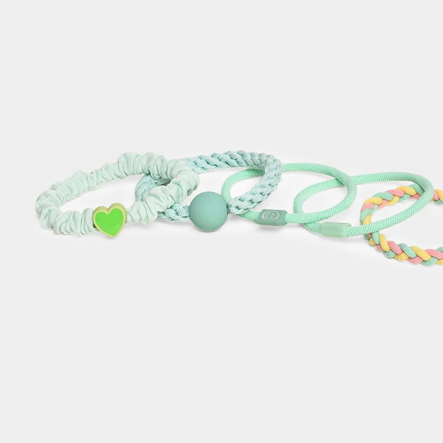 Miarcus Elegant Sea Green Hair Ties Set – Perfect for Fashion