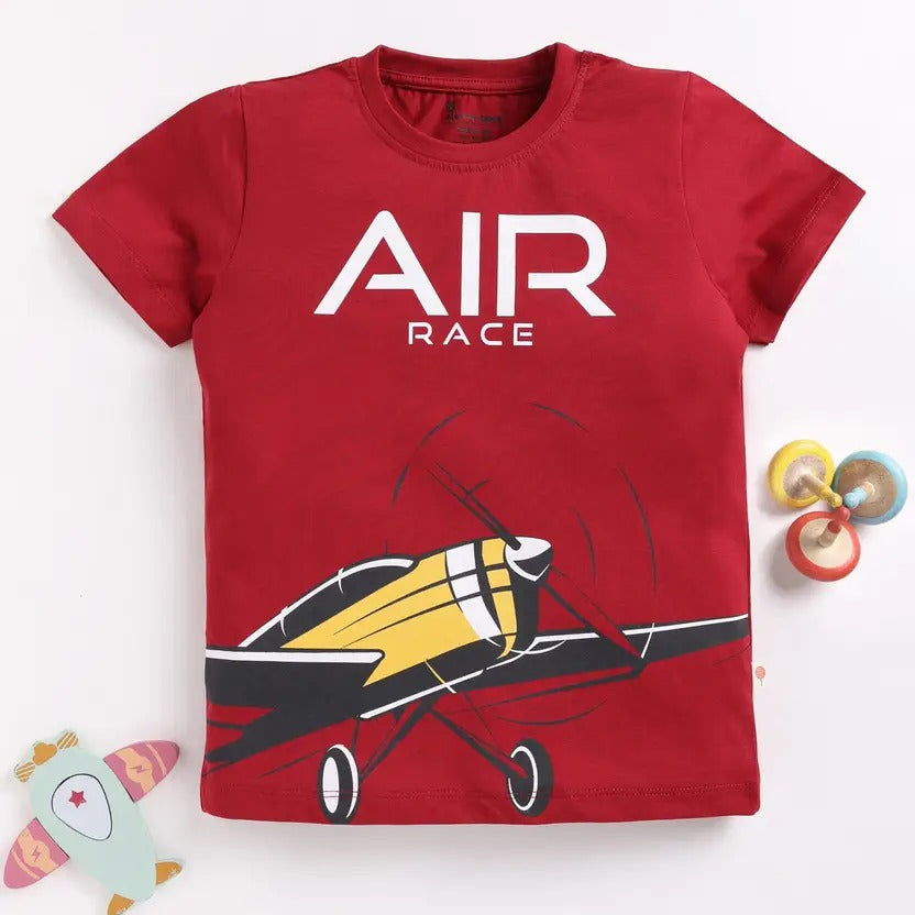 Air Race Adventure – Boys’ Printed Cotton Tee Combo