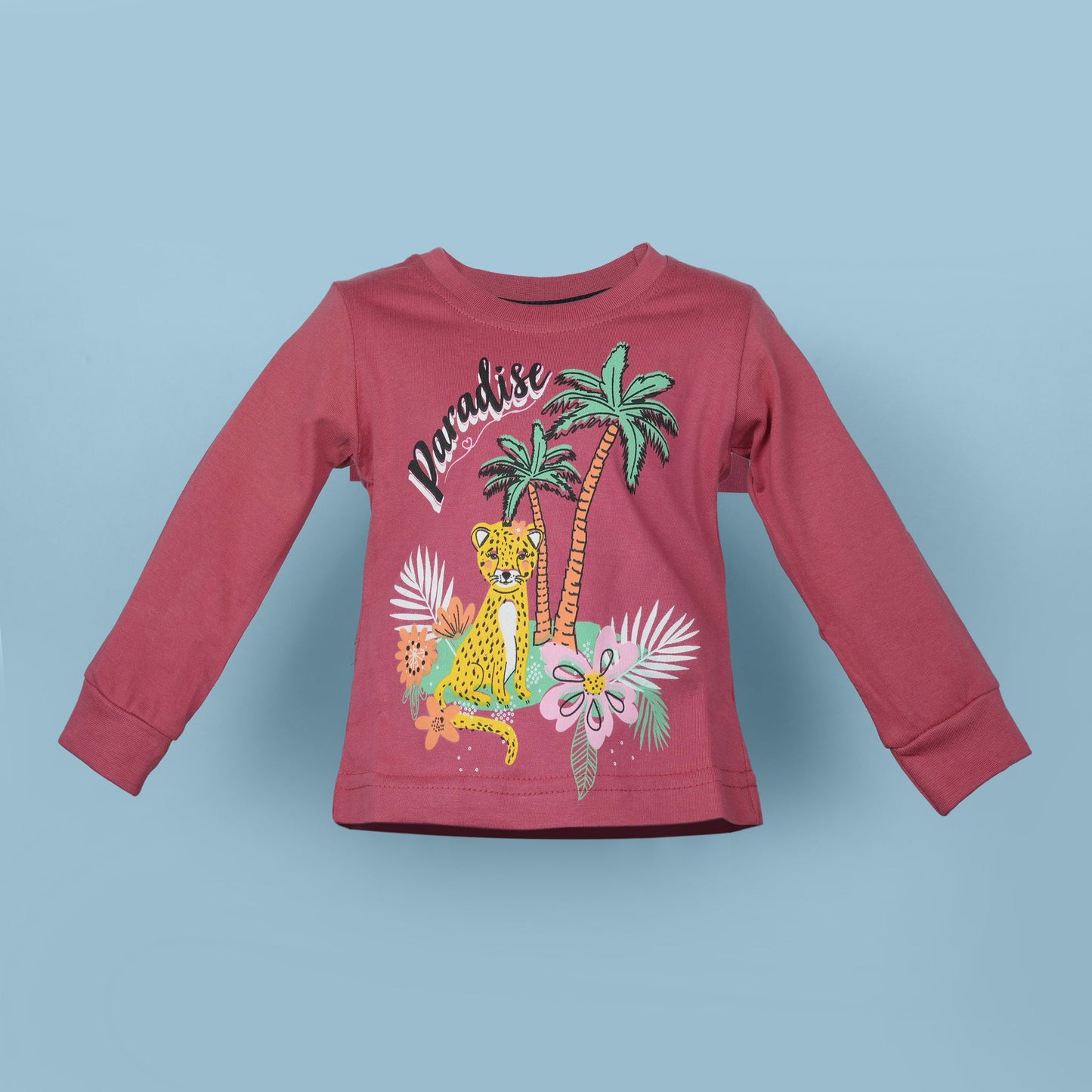 Big Premier Girl's Maroon 'Paradise' Full-Sleeve Top