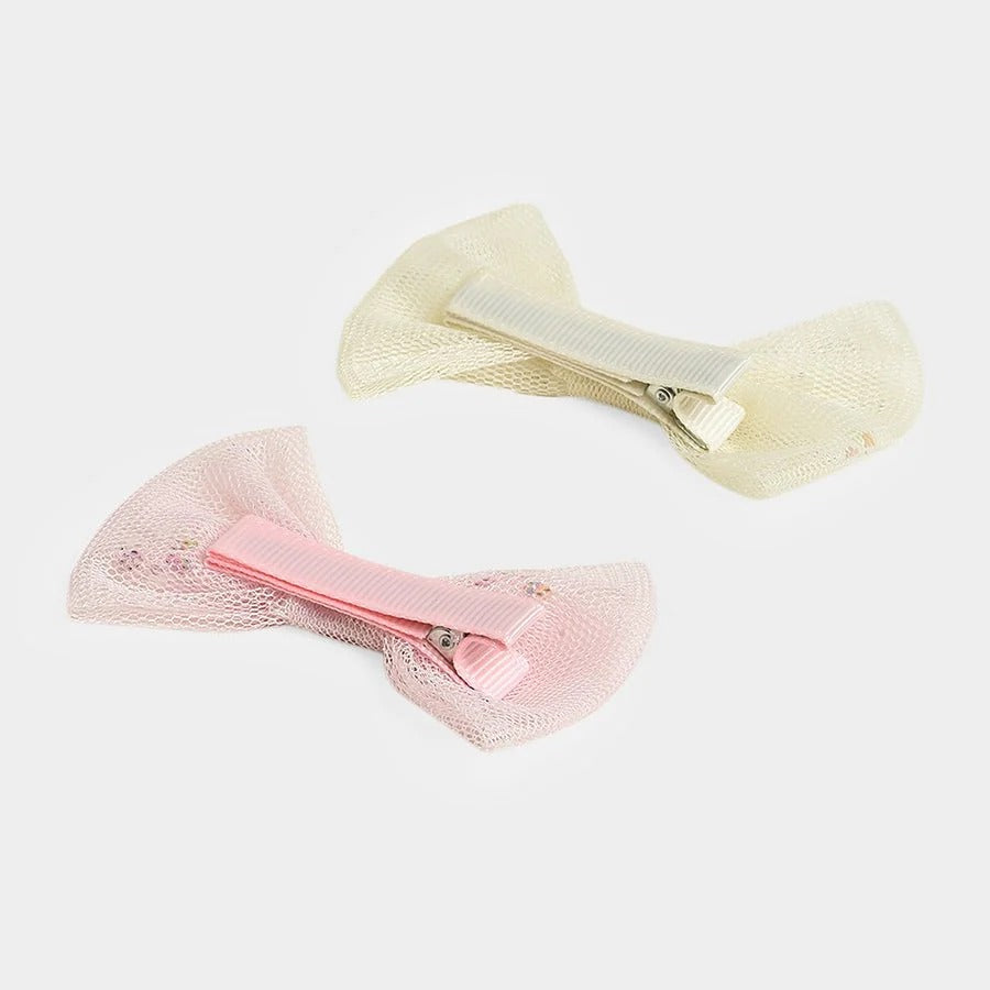 Cheerful Colors Hair Clip Set – Pink & Lemon