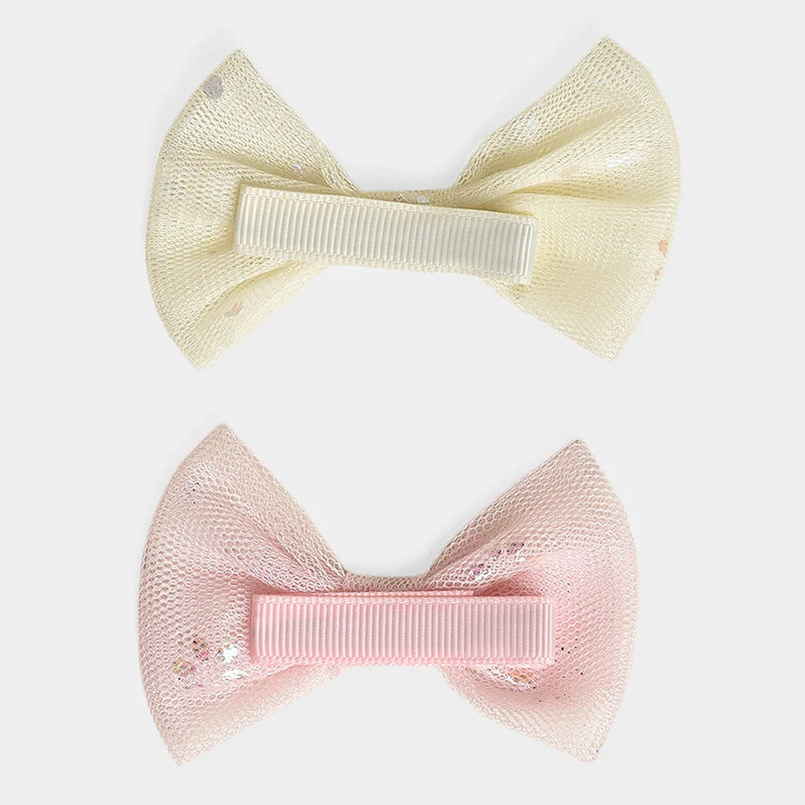 Cheerful Colors Hair Clip Set – Pink & Lemon
