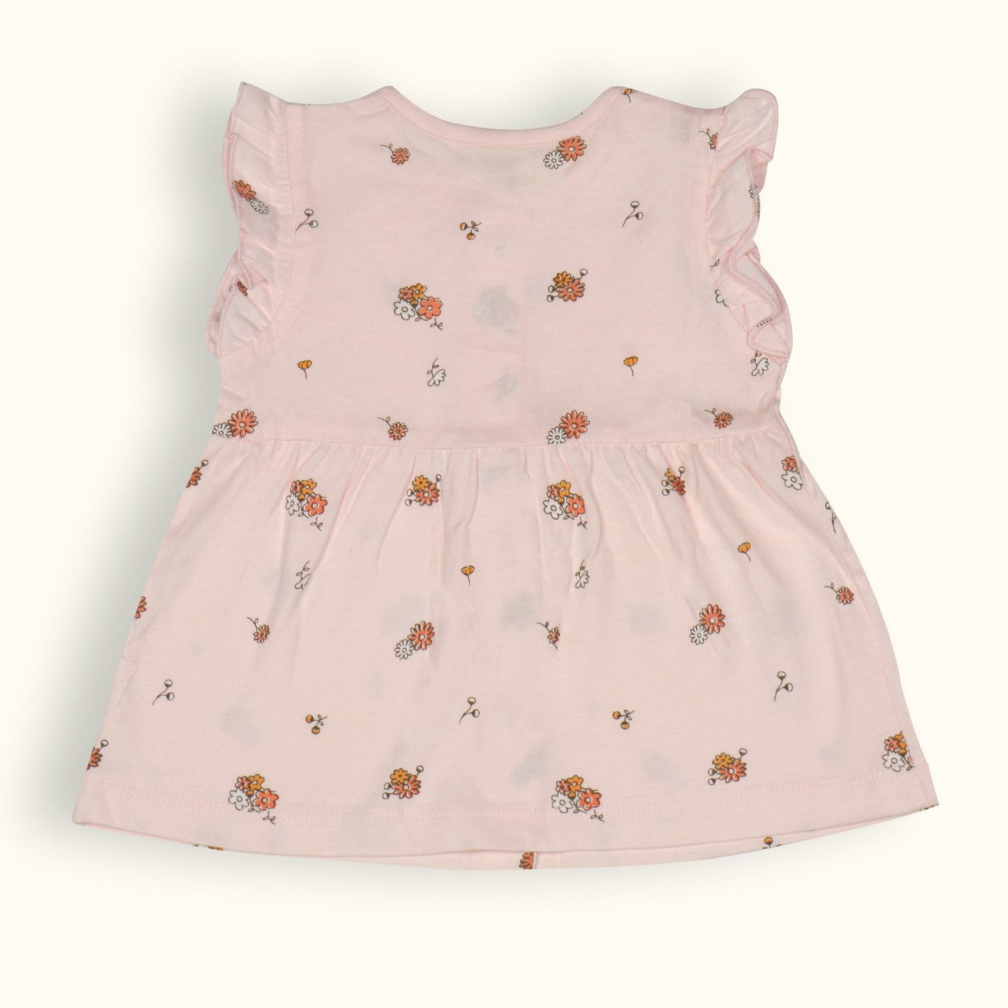Zero Girls' Sweet Summer Bloom Frock Set Light Pink Floral Cotton Magic!