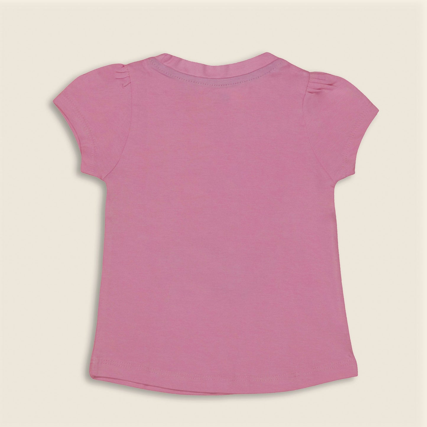 Girls’ Fashionable Light Pink T-Shirt – Pink Rabbit Best Friends Print, Summer Essential