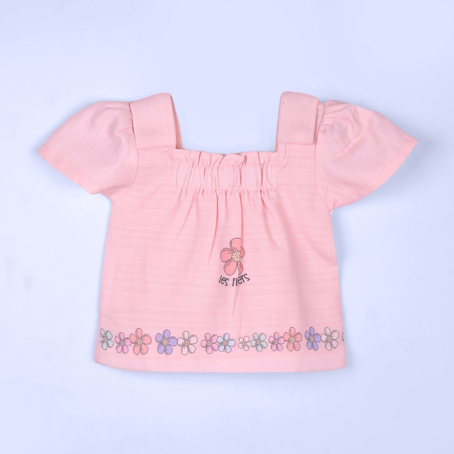 Play All Day: Girls’ Pink Top & Shorts Summer Set