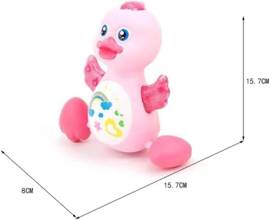 Dancing Duck Toy Funny Animal Swing Lovely Battery Operated Walking Learning Toy for Kids Multicolor
