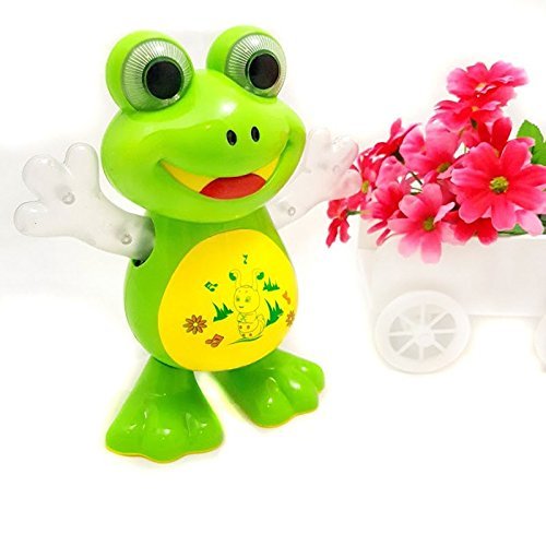 GOOYO Dancing Frog with LED Lights Flashing and Music Smart Interactive Electronic Singing Frog Toy Multi Color Toy for Toddler Boys and Girls