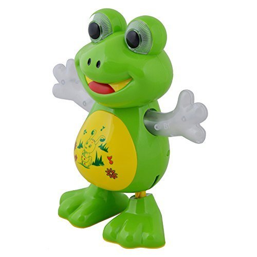 GOOYO Dancing Frog with LED Lights Flashing and Music Smart Interactive Electronic Singing Frog Toy Multi Color Toy for Toddler Boys and Girls