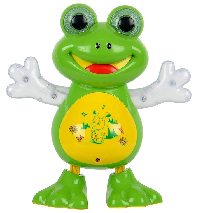 GOOYO Dancing Frog with LED Lights Flashing and Music Smart Interactive Electronic Singing Frog Toy Multi Color Toy for Toddler Boys and Girls