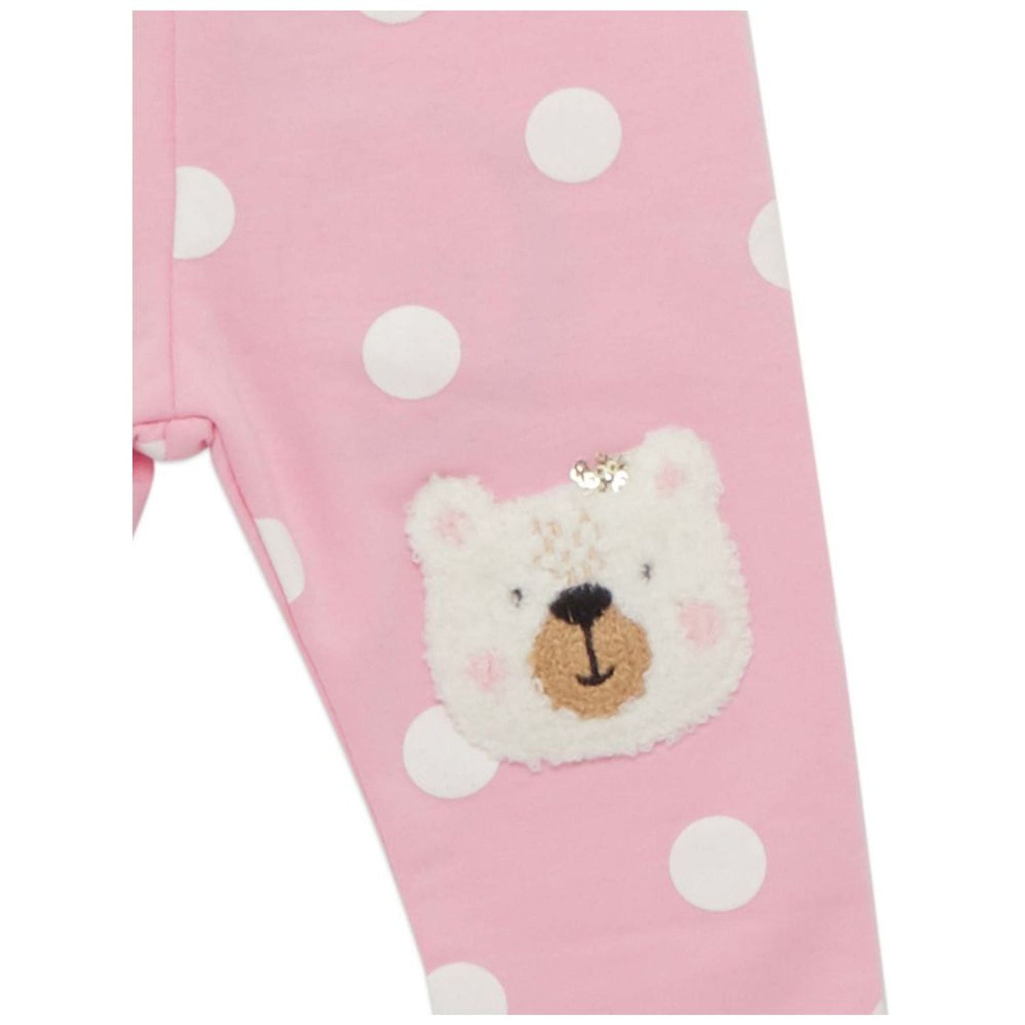 Little Kangaroos Girls’ Baby Pink Printed Leggings
