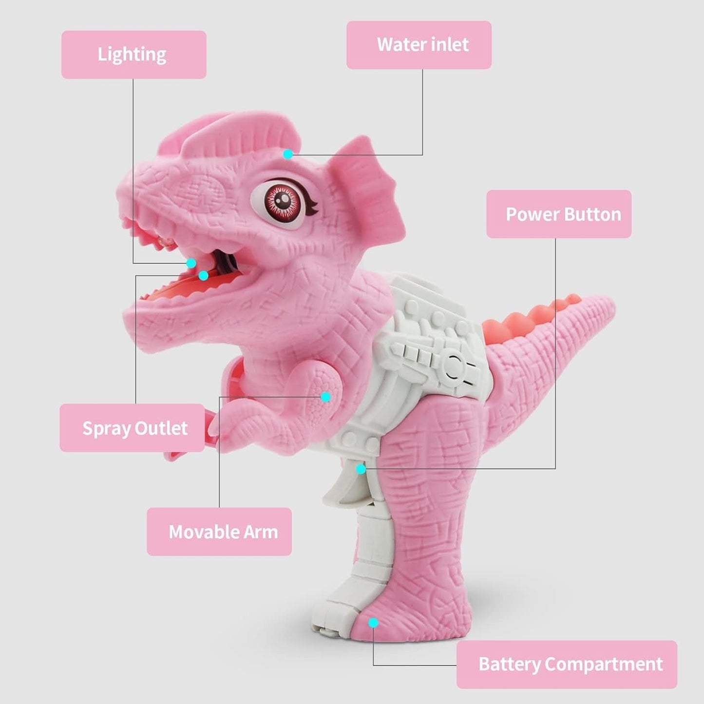 DINO SPRAY GUN 135A INR – Dino-Themed Water Battles Made Fun