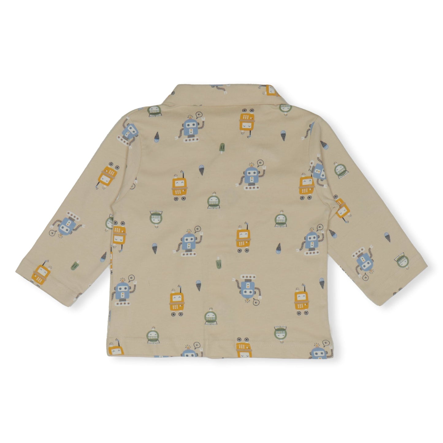 Zero Cuddly Bots: Cozy Creamy Night Pyjama Set