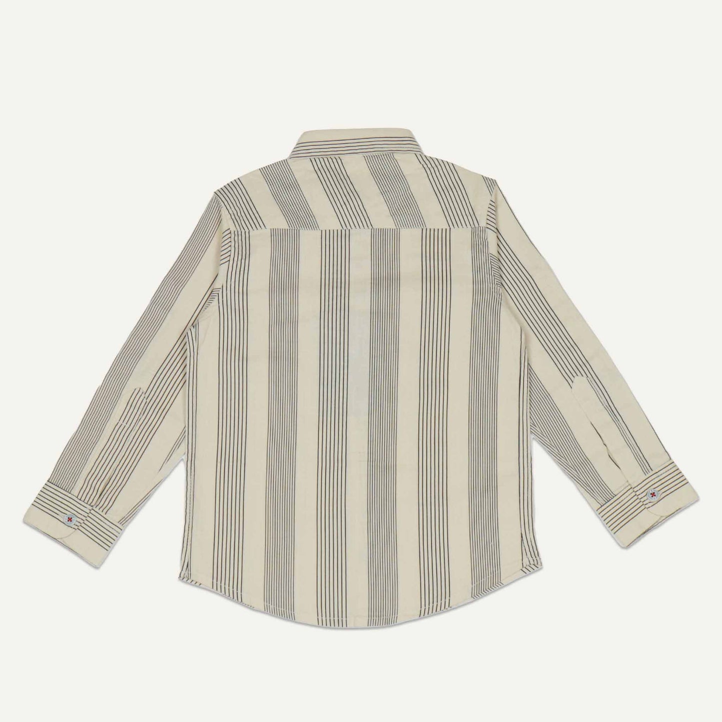 Jash Kids Boys’ Cream Checked Cotton Blend Full Sleeve Shirt – Formal & Party