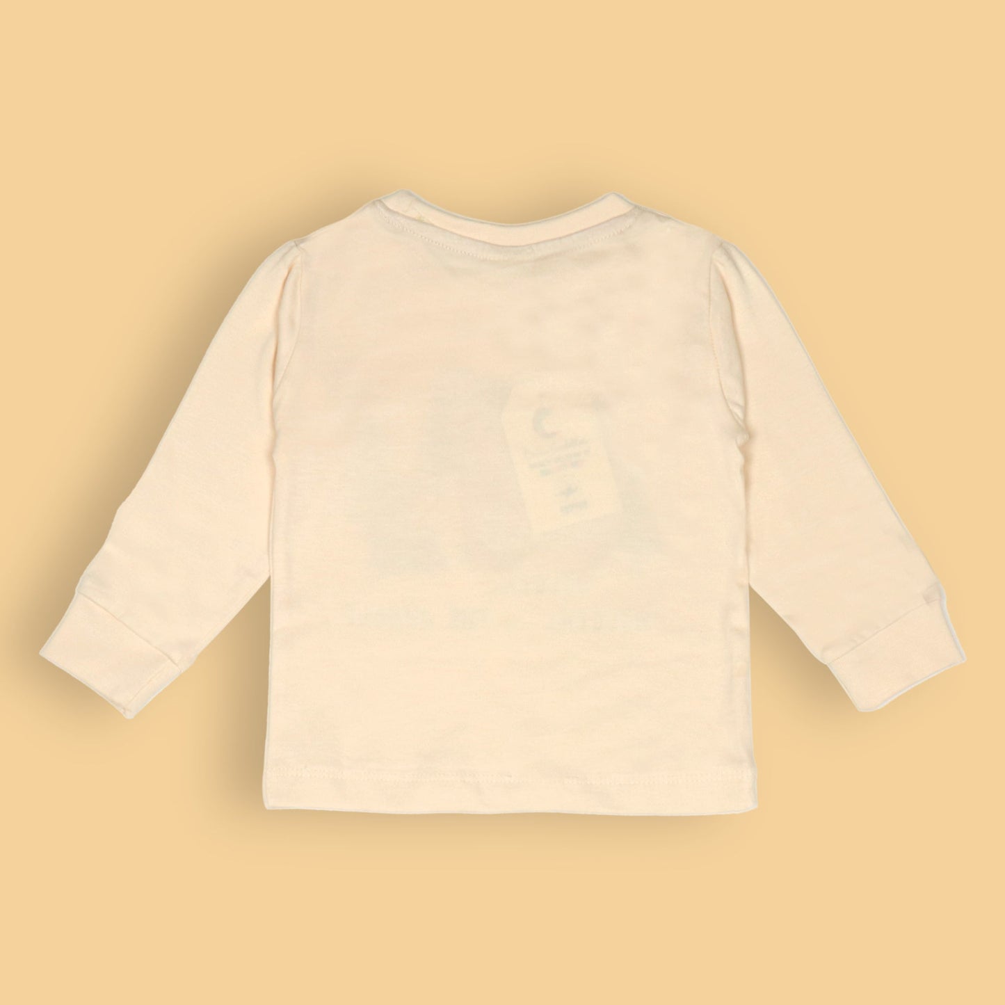 Welcome to the Jungle Set by Cucumber – Cream Full Sleeve Tee & Coral Jogger Pants, Soft Cotton Playwear