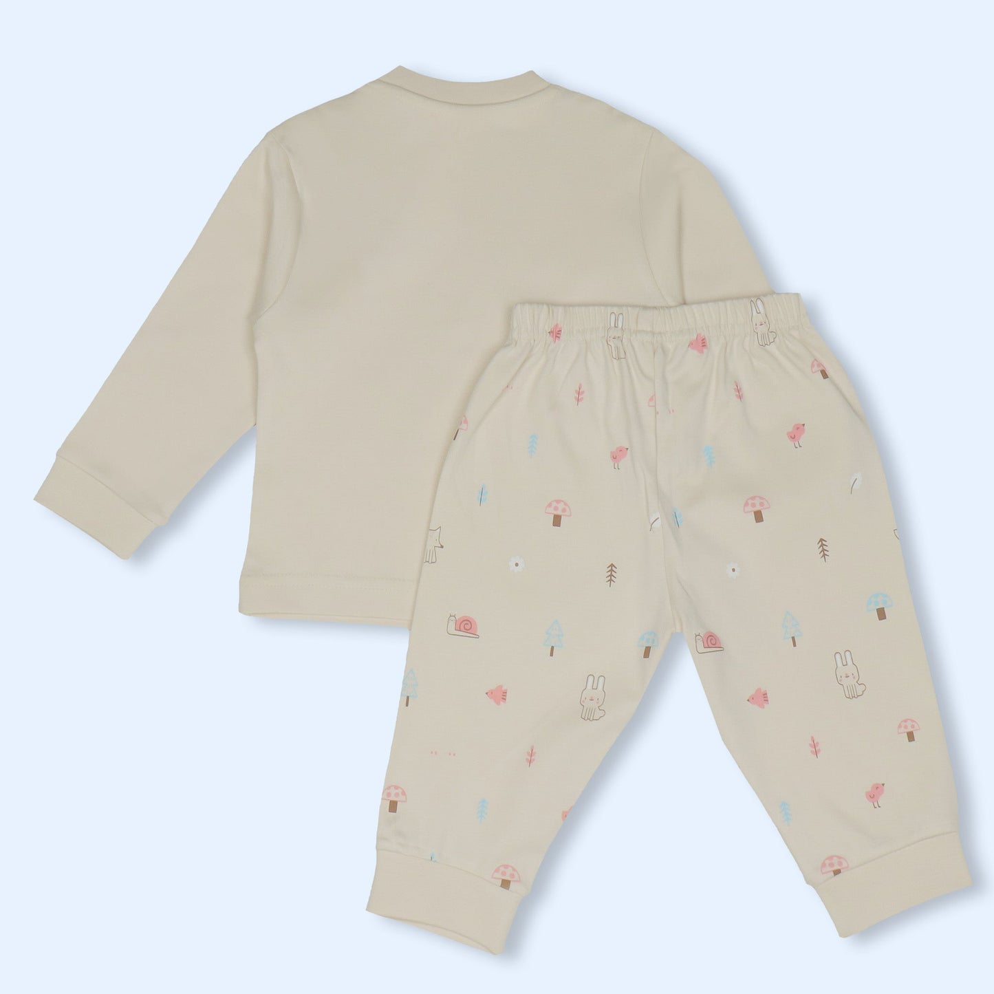 Cozy Critter Dreams: Zero's Warm & Whimsical PJ Sets in Light Peach