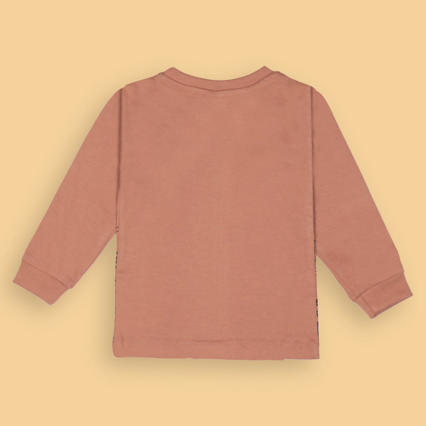 Adventure is Out There Light Peach Tee – Cucumber Unisex Full Sleeves, Soft Cotton Blend, Stylish Comfort