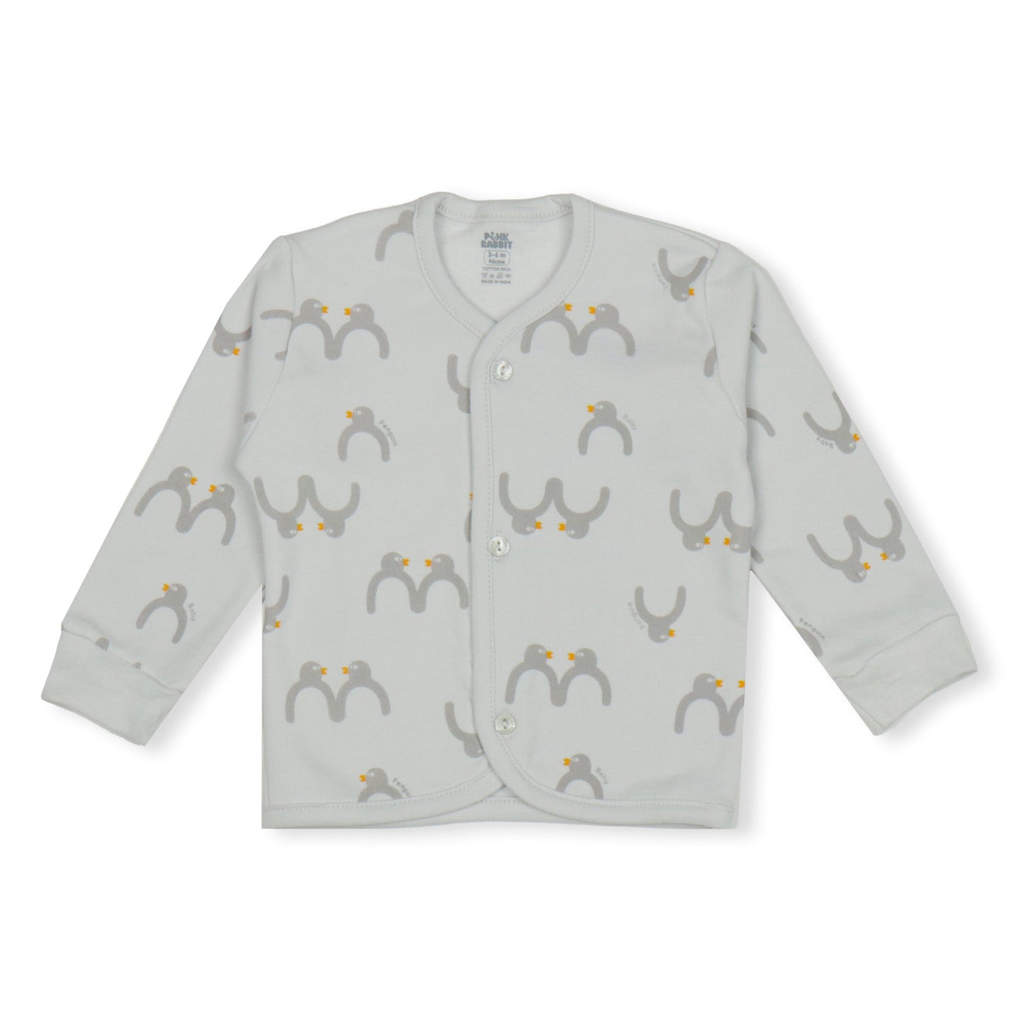 Silver Snooze Squad: Pink Rabbit's Cozy All-Print Pyjama Set