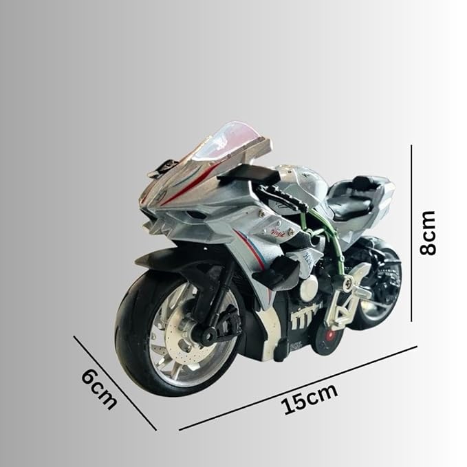 New Play Compatible Grey Hot Racing Sports Bike Building Blocks for Kids (Multi-Colored_Pack of 1)