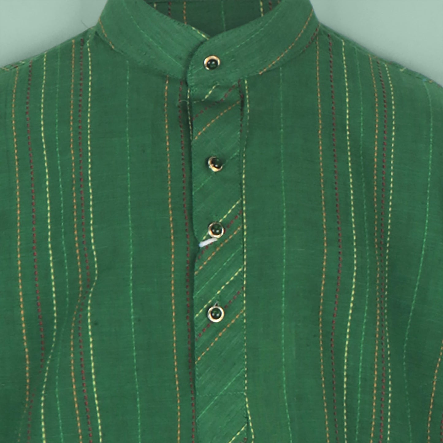 Evergreen Charm – Boys’ Embroidered Kurta Pyjama