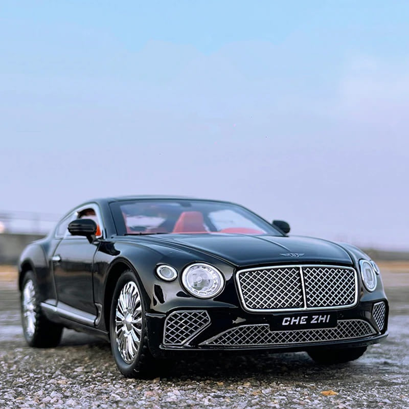 XLG 1:24 Diecast Metal Model Cars Light Pullback Scale Model Cars (Bentley Continental GT | M929J-1)