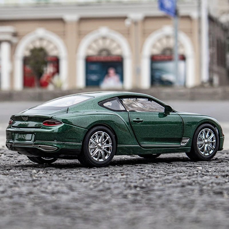 XLG 1:24 Diecast Metal Model Cars Light Pullback Scale Model Cars (Bentley Continental GT | M929J-1)