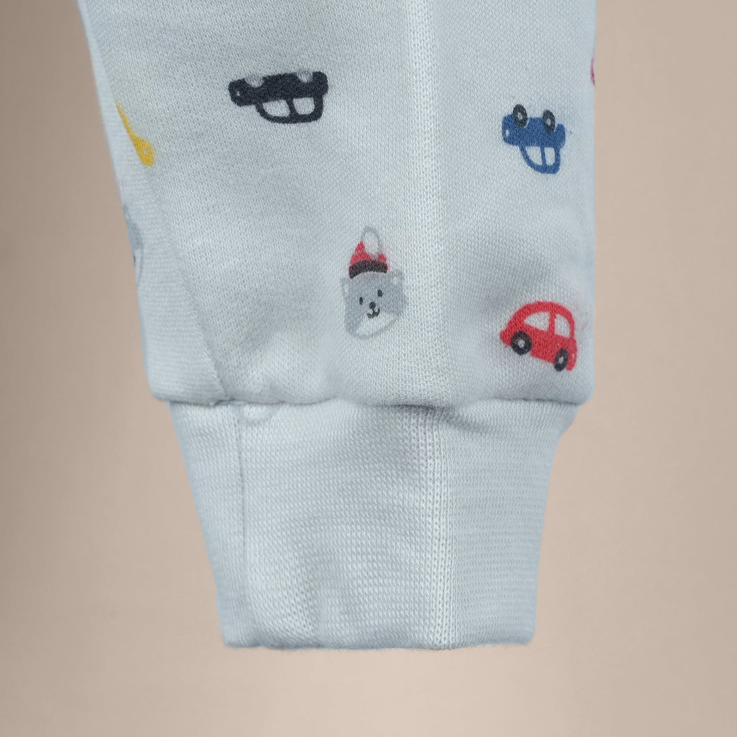 Comfy & Cute: Pink Rabbit Light Grey Leggings for Girls | Elastic Waist, Full Length