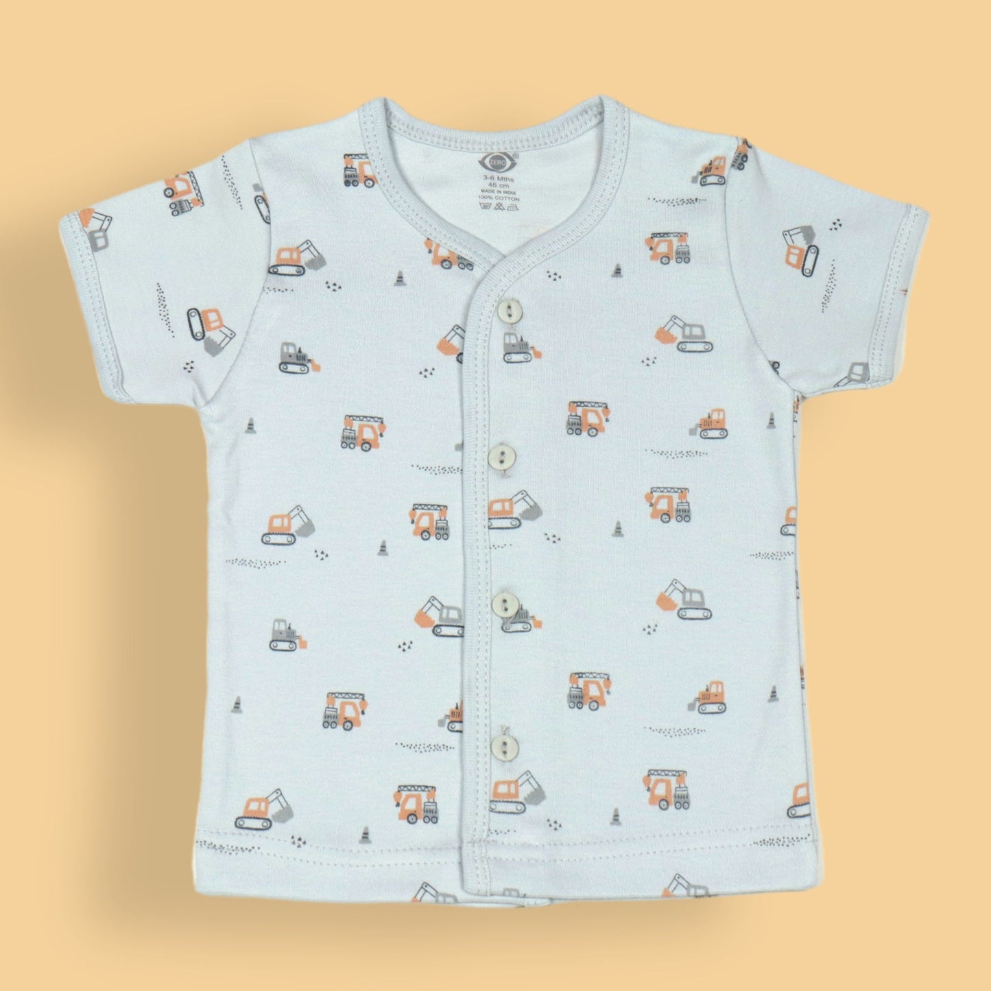Roar into Cozy Colors: Zero's Soft Lion Jhabla Vest in Pink, Sky Blue & Teal Blue!