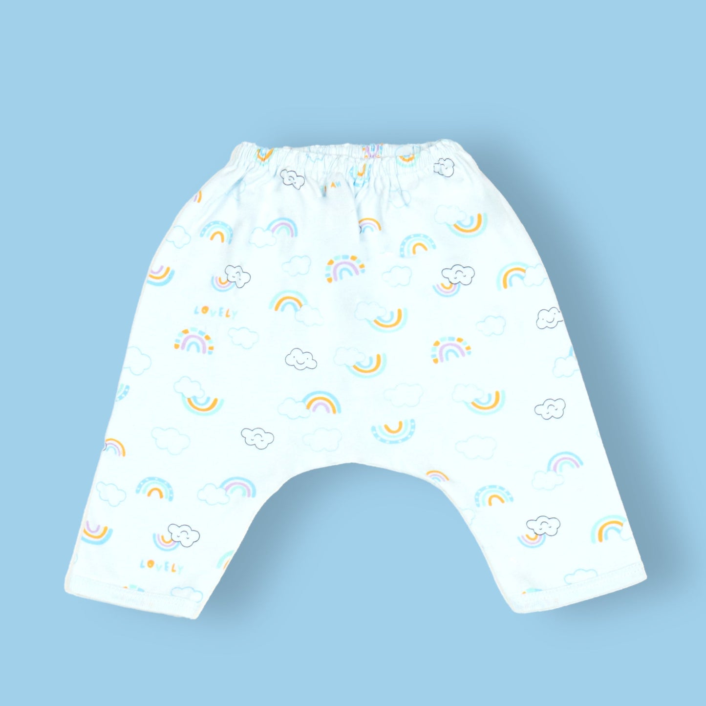 Pink Rabbit Soft & Sunny Trio: Cozily Colorful Diaper Leggings for Playful Little Girls