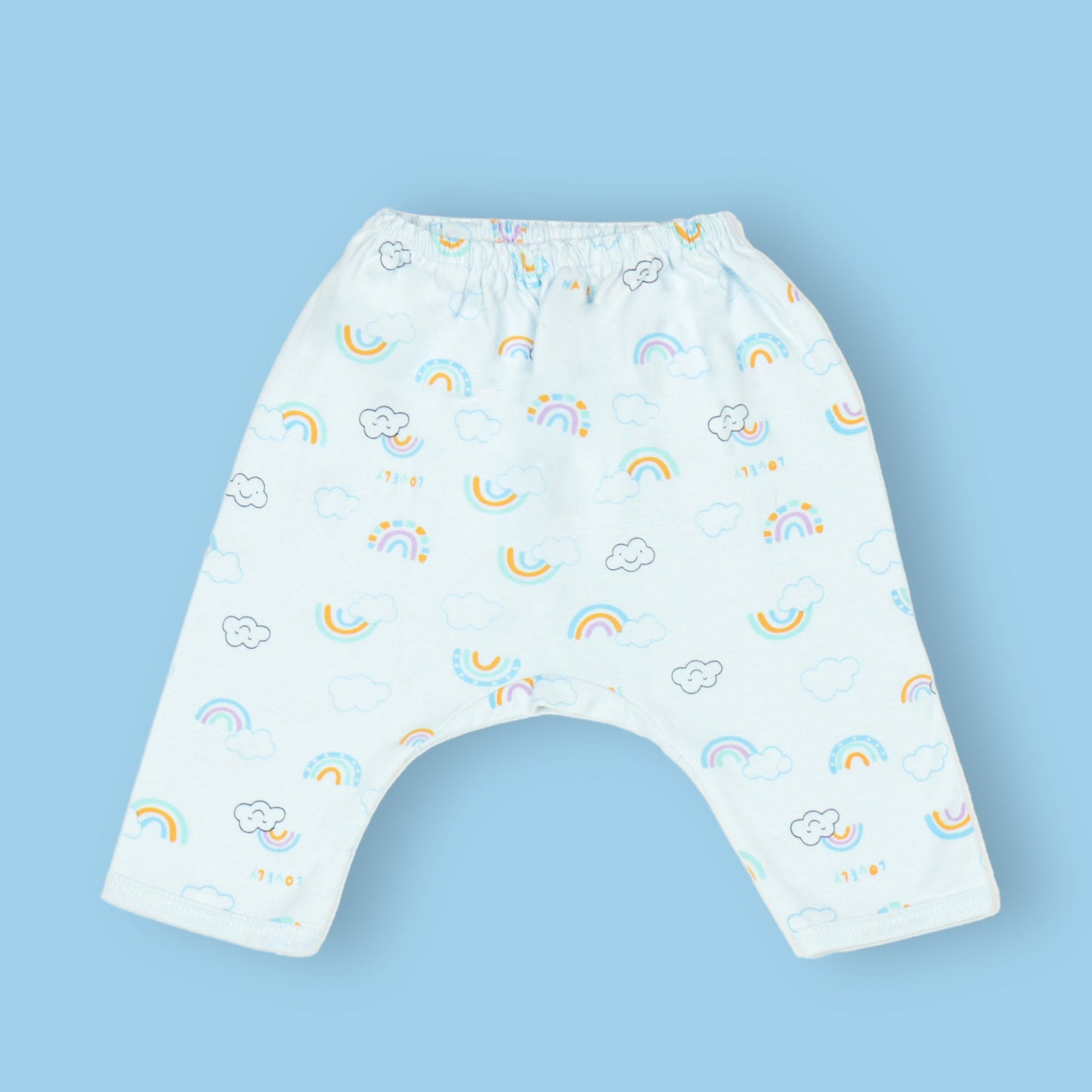Pink Rabbit Soft & Sunny Trio: Cozily Colorful Diaper Leggings for Playful Little Girls