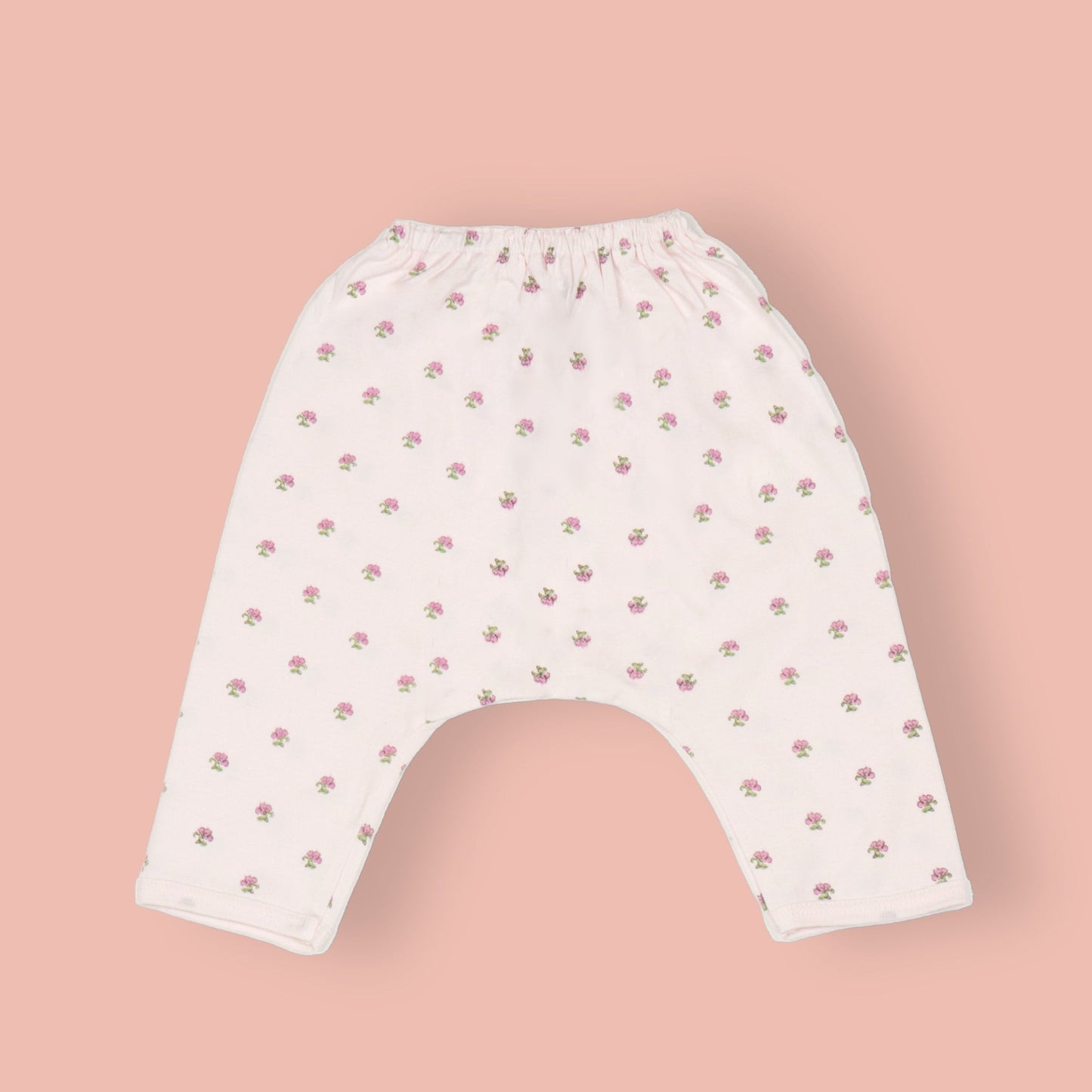 Pink Rabbit Sunny Snuggles: Soft Cotton Trio of Diaper Leggings in Pastel Playfulness
