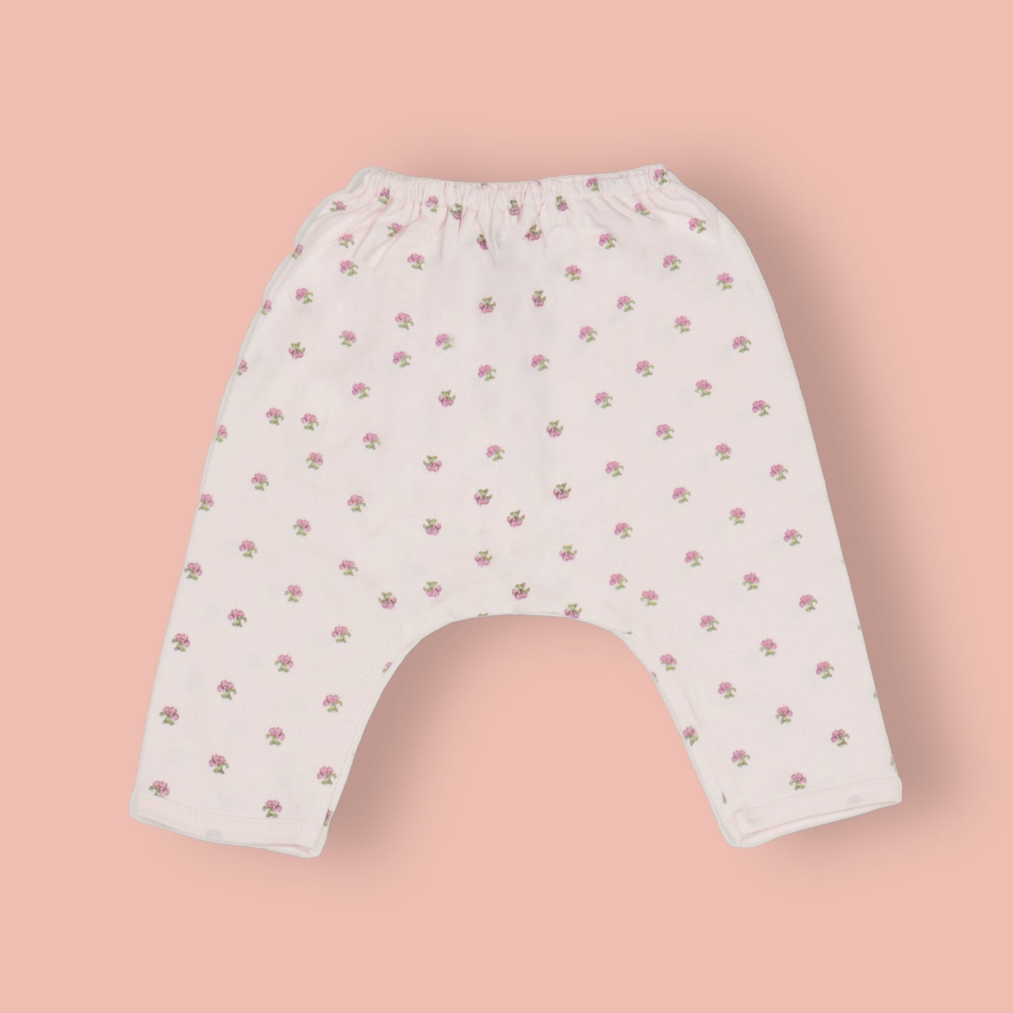 Pink Rabbit Sunny Snuggles: Soft Cotton Trio of Diaper Leggings in Pastel Playfulness