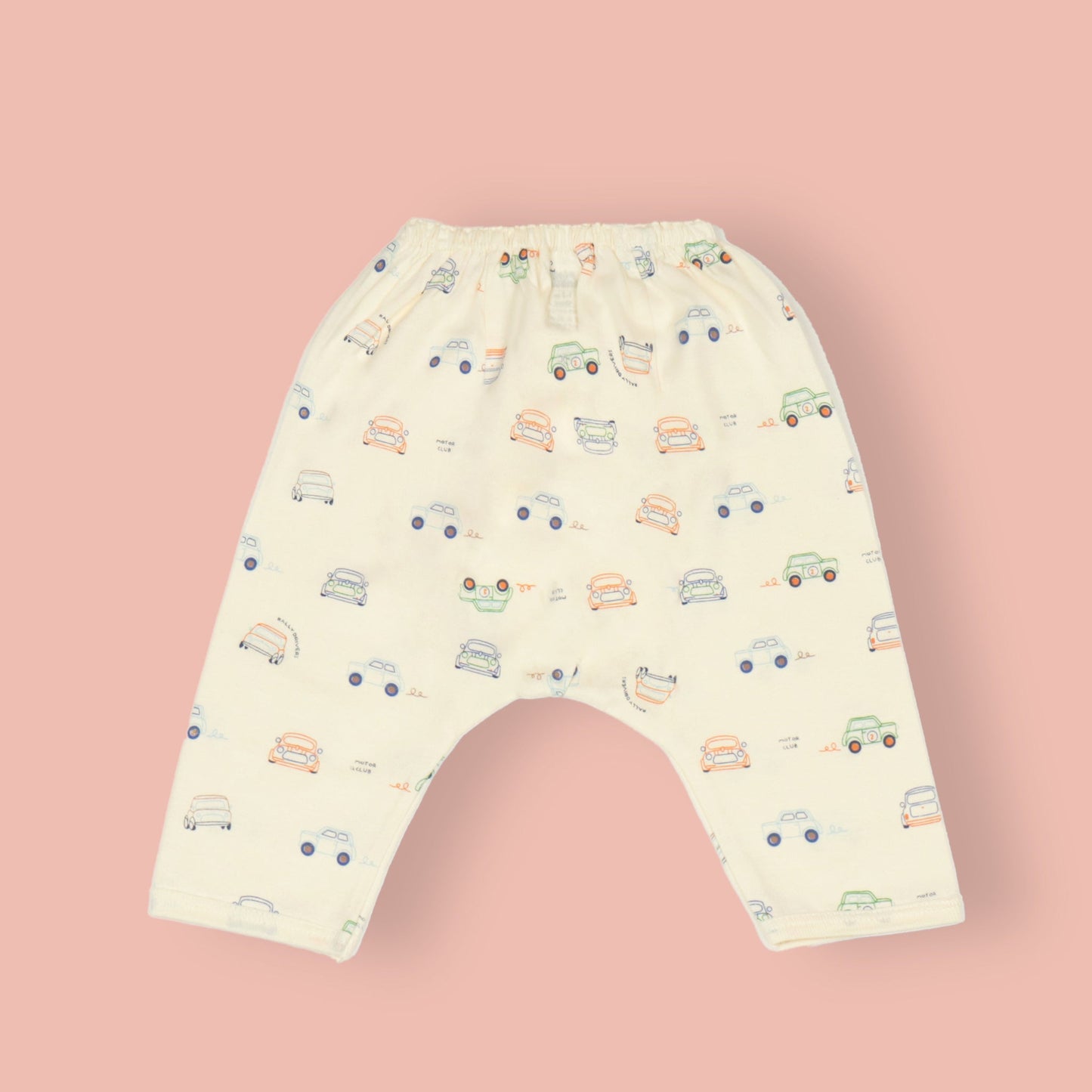 Pink Rabbit Sunny Snuggles: Soft Cotton Trio of Diaper Leggings in Pastel Playfulness