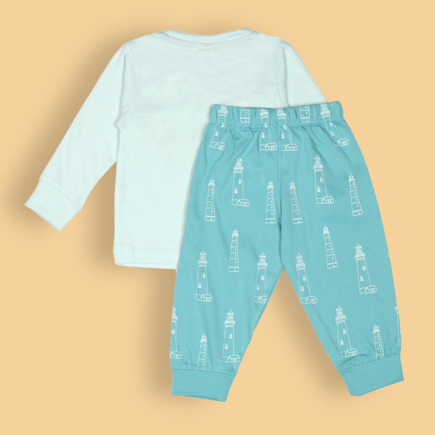 Cucumber Boys’ Turquoise Tee & Joggers Set – This Little Light of Mine, Shine Bright, Soft Cotton