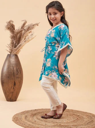 Celebration Ready – Turquoise Ethnic Set for Girls