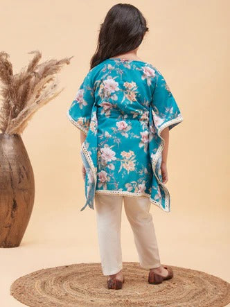 Celebration Ready – Turquoise Ethnic Set for Girls