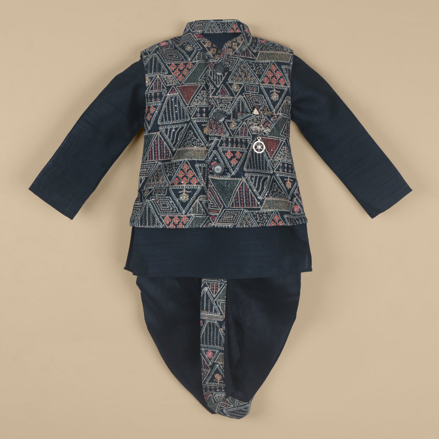Celebration Star – Boys’ All-Over Print Ethnic Set