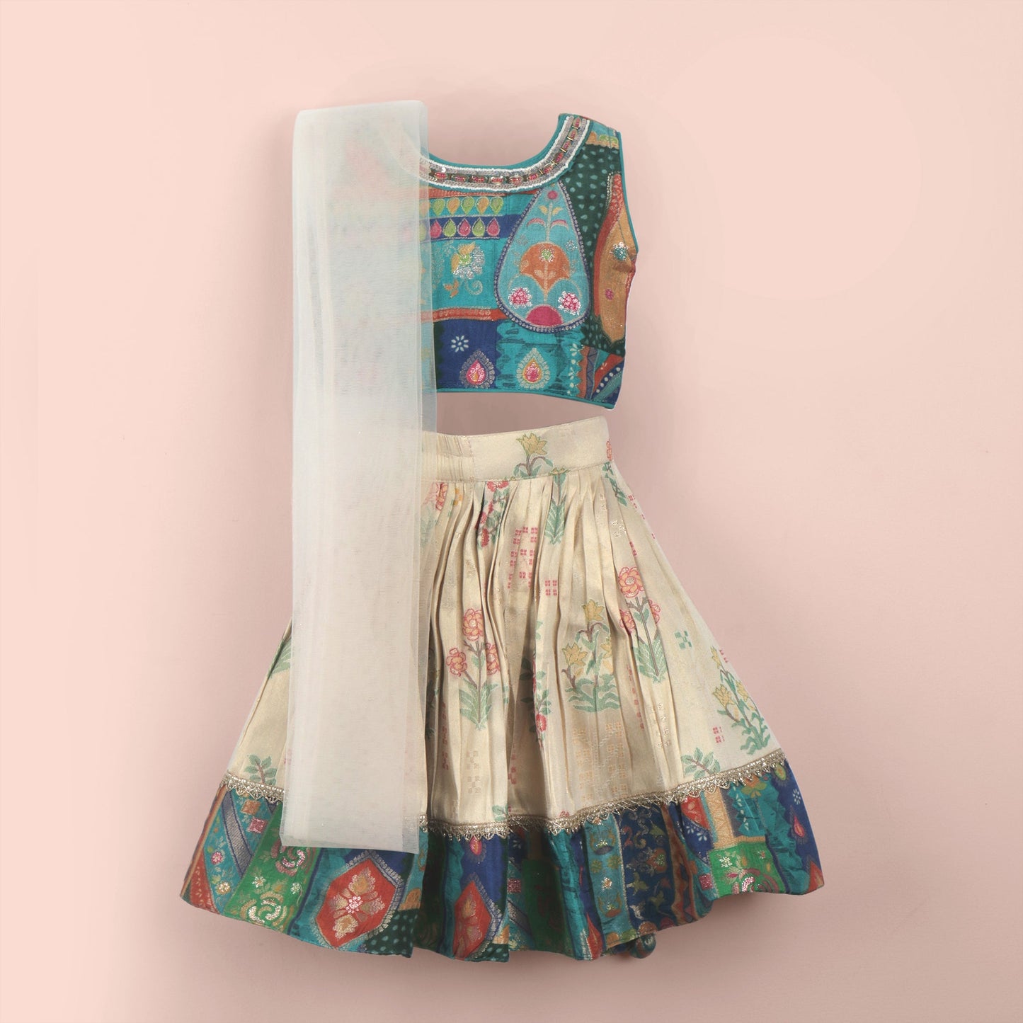 Little Diva – Embellished Lehnga Choli with Dupatta