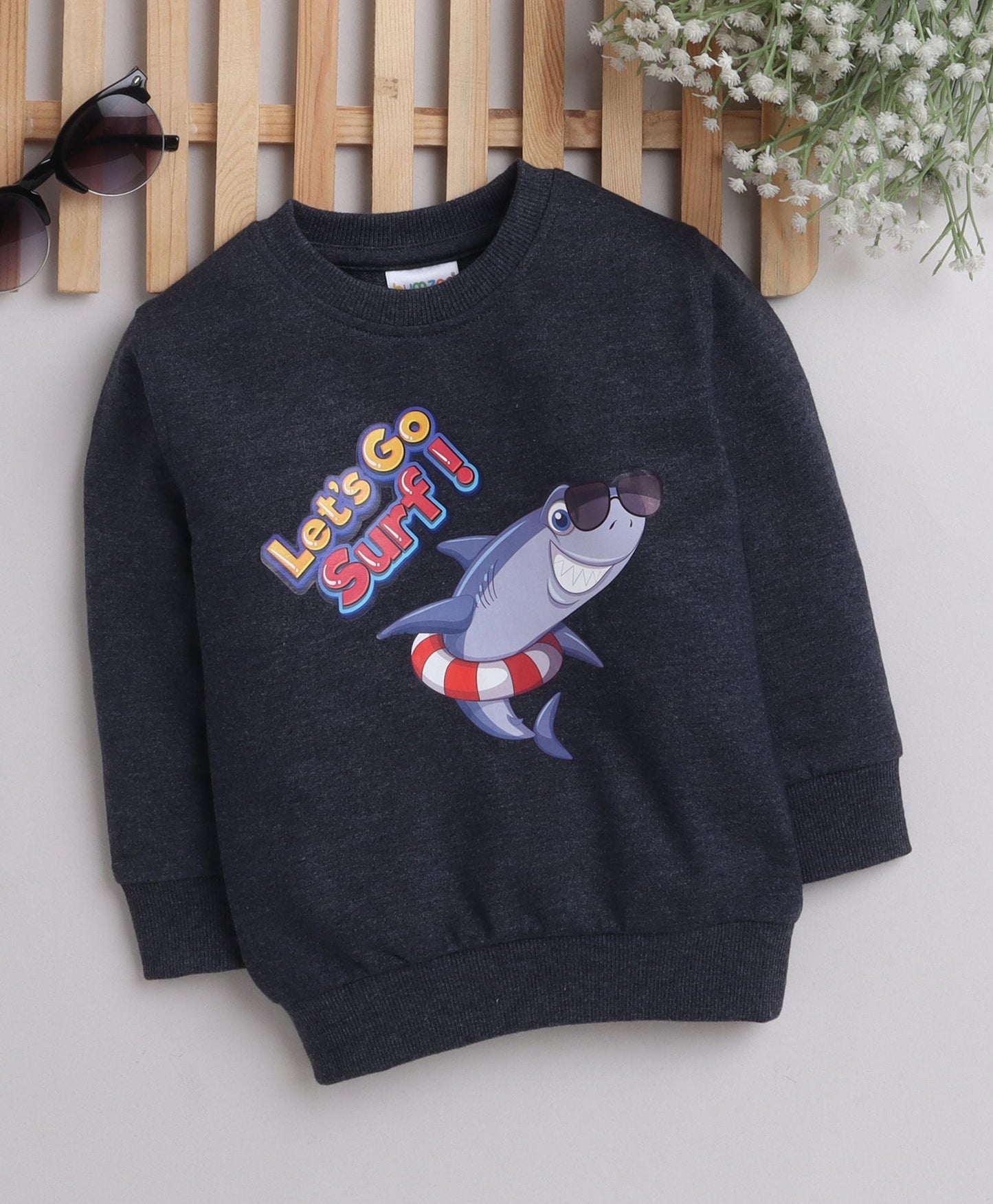 Boys' Cozy Sweatshirt – Warmth & Style Combined (Charcoal Grey)